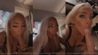 Johanne Nordeng Sucks A Dick Then She Gets A Cum In Her Mouth