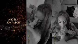 Swedish Angela Jonasson Sucks A Dick Ends With Cum On Her Face