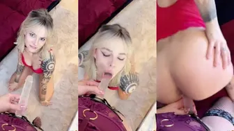 Rainbow And Faceofmisfits Lesbian Strapon Sex