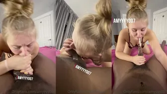 Amyyyy007 Sloppy BBC Blowjob Caught In POV