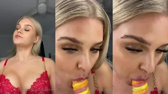 Emily James Shows Blowjob Skills