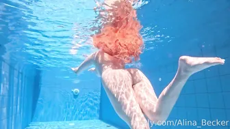 Alina Becker Naked In Her Swimming Pool
