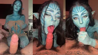 MoodieMaggie Sucks A White Cock As A Na'vi