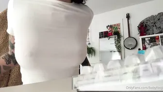 BabyFooji Masturbates Her Pussy With A Tentacle Dildo