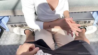 Hope Heaven Gives A Blowjob In A Cable Car Mid Air