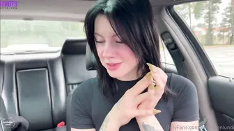 AnnHelenLundi Solo Masturbation In The Car
