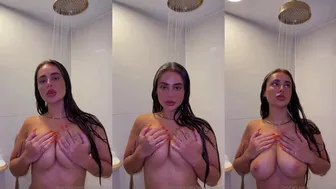 Lærke Bodilsen Toples In The Shower