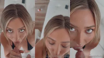 Stefanie Knight Blows And Takes Cum Load In Mouth