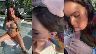 Viking Barbie Blowjob In The Pool