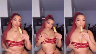 Mel Pops Licks A Lollipop