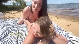 Occoquine Facesits On Marine Rossi While On Beach