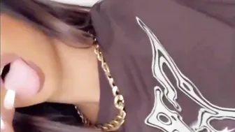 French Melody Perez Rubs Her Pussy