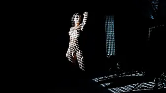 Lauren Walker Poses In Dark Room