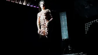 Lauren Walker Poses In Dark Room
