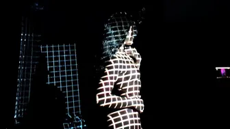 Lauren Walker Poses In Dark Room