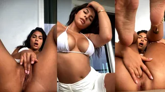 Amanda Trivizas Masturbates Her Tight Pussy