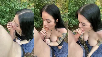 Lydia Ghost Sucks Cock And Gets Fucked Outdoors