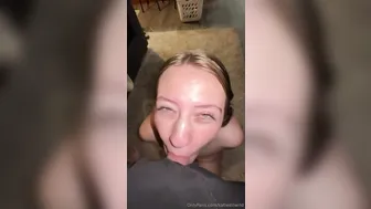 Katieslilwrld Blowjobs A Cock Then Gets Creampied